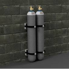 Gas Cylinder Holder TWIN PACK (Small Cylinders)